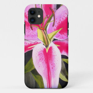 Capa Para iPhone Da Case-Mate Lily rosa quente Tenerife pop art flor de aquarela