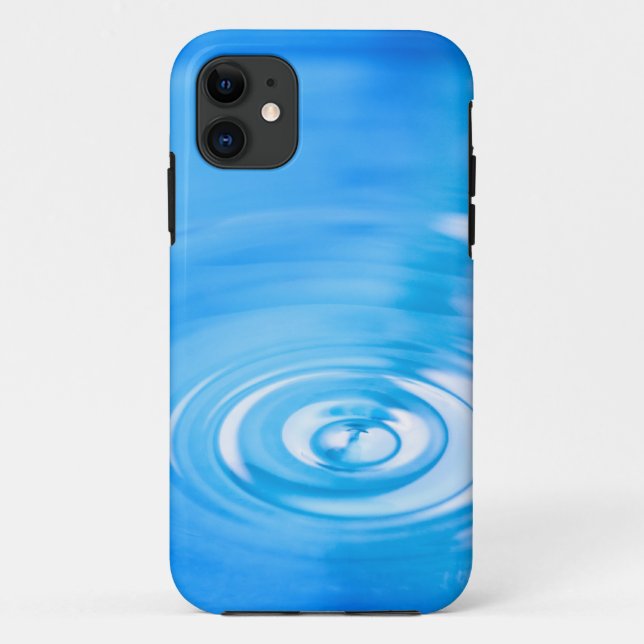 Capa Para iPhone Da Case-Mate Limpe ondinhas da água azul (Verso)
