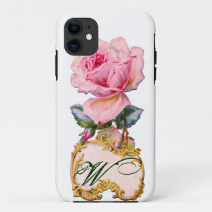 Capa Para iPhone Da Case-Mate LINDO MONOGRAMA ROSE ROSE, Azul Azul Azul-Azul-Azu