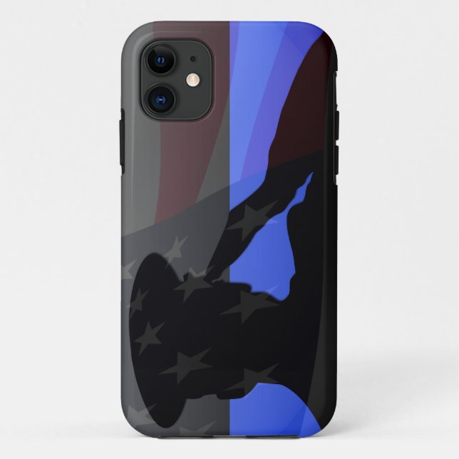 Capa Para iPhone Da Case-Mate Linha Azul Fino - Valor do Sinalizador (Verso)