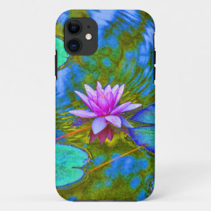 Capa Para iPhone Da Case-Mate Lírio de água cor-de-rosa das reflexões elegant