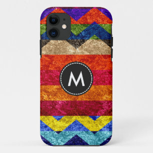 Capa Para iPhone Da Case-Mate Listras Coloridas de Chevron Vintage #12