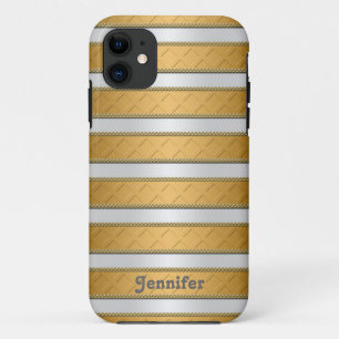 Capa Para iPhone Da Case-Mate Listras de Fitas Douradas Arte Personalizada