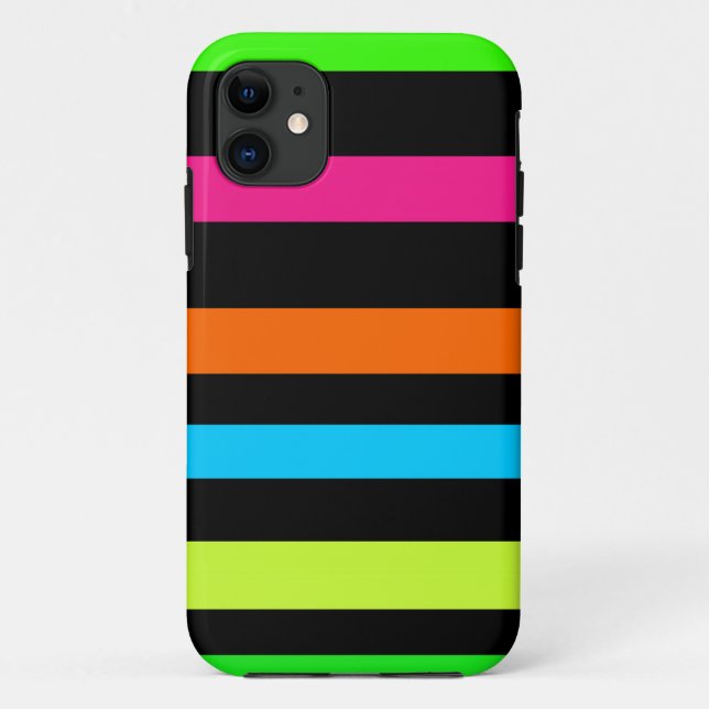 Capa Para iPhone Da Case-Mate Listras de neon (Verso)