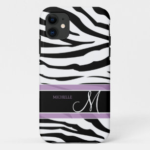 Capa Para iPhone Da Case-Mate Listras preto e branco personalizadas da zebra