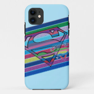 Capa Para iPhone Da Case-Mate Logotipo do arco-íris riscado por supergirl