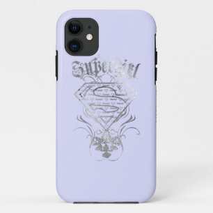 Capa Para iPhone Da Case-Mate Logotipo prata do Rico da Supergirl