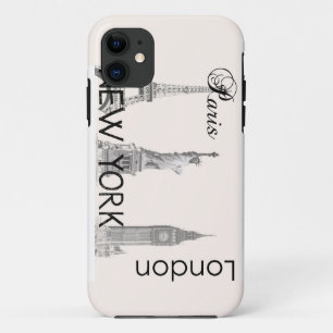 Capa Para iPhone Da Case-Mate Londres, Paris, New York