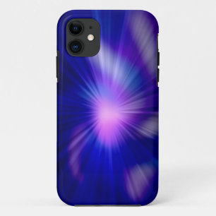 Capa Para iPhone Da Case-Mate Luz fractal abstrato azul