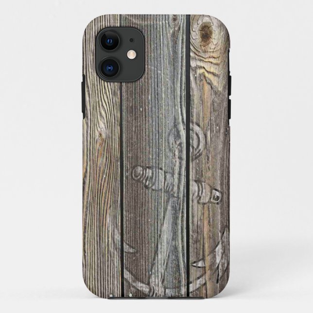 Capa Para iPhone Da Case-Mate Madeira velha russa e âncora (Verso)
