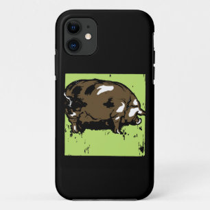 Capa Para iPhone Da Case-Mate Madeira vitoriosa cortada castanho-branco e porco-