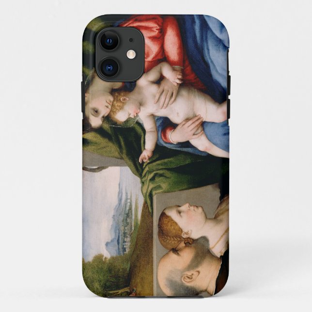 Capa Para iPhone Da Case-Mate Madonna e criança com o St John infantil (Verso)