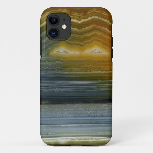 Capa Para iPhone Da Case-Mate Maiúsculas/minúsculas de Agate Abstrato Art iPhone (Verso)