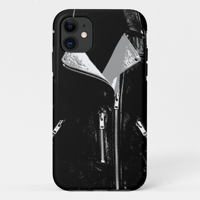 Capa Para iPhone Da Case-Mate Mala branca iPhone 5 com Jaqueta de couro (Verso)