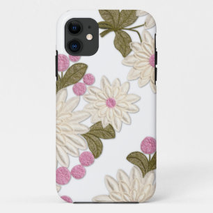 Capa Para iPhone Da Case-Mate Mala Girly White e Rosa Daisies iPhone 5