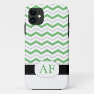 Capa Para iPhone Da Case-Mate Mala iPhone 5 do Monograma Verde e cinza
