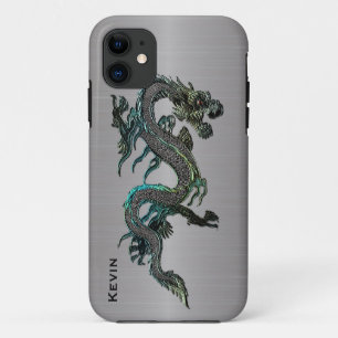 Capa Para iPhone Da Case-Mate Maleta do Metal Look Asian Dragon iPhone 5S