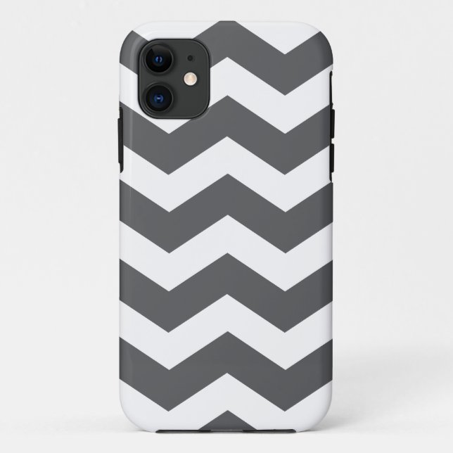Capa Para iPhone Da Case-Mate Maleta iPhone 5 do Padrão Chevron da cinza (Verso)