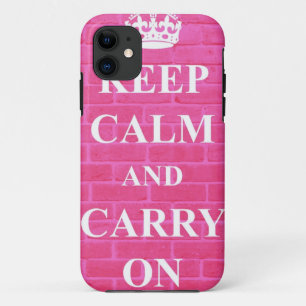 Capa Para iPhone Da Case-Mate Mantenha a calma & continue o rosa