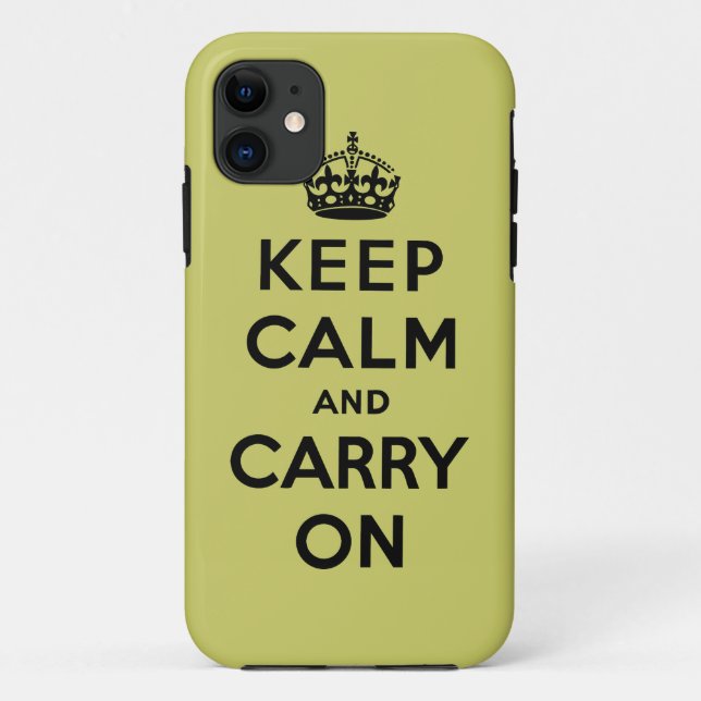 Capa Para iPhone Da Case-Mate Mantenha a calma e continue (Verso)