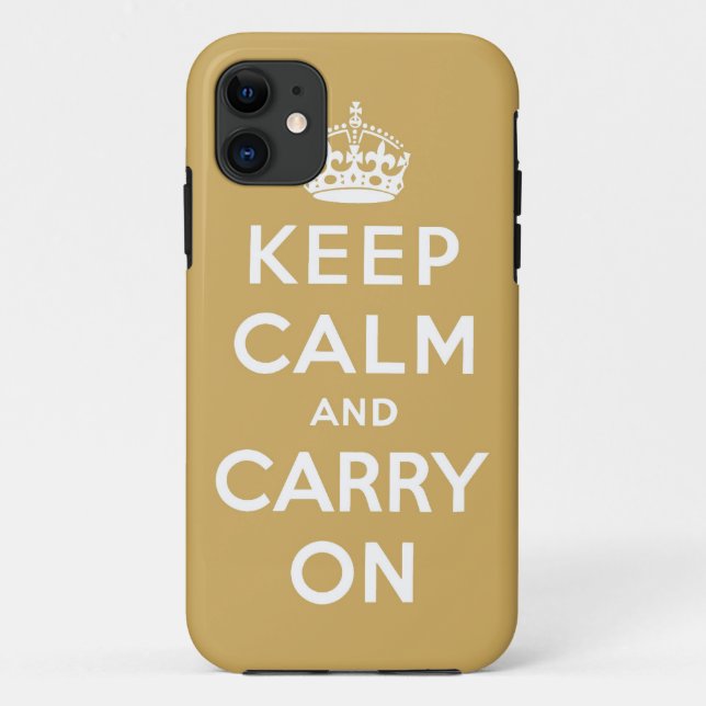 Capa Para iPhone Da Case-Mate mantenha a calma e continue o original (Verso)