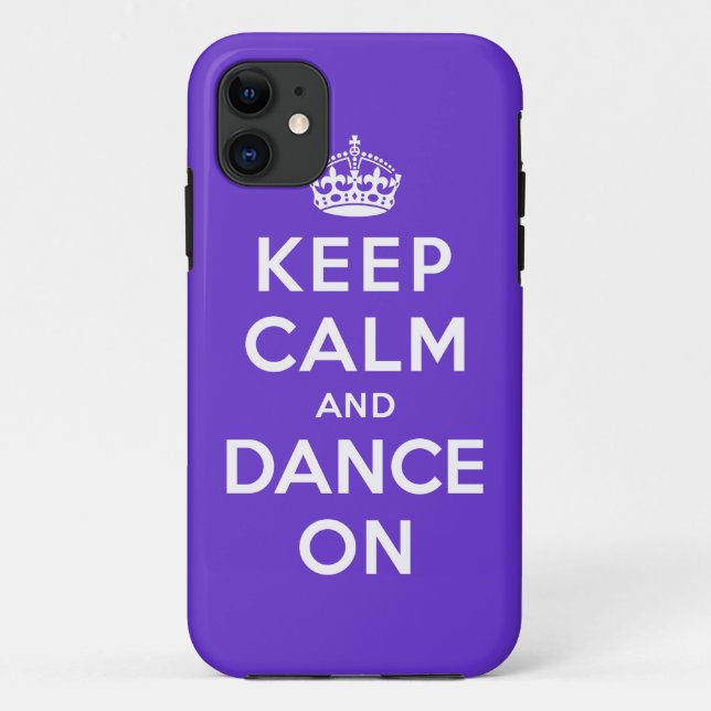 Capa Para iPhone Da Case-Mate Mantenha a calma e dance sobre (Verso)