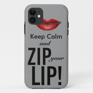Capa Para iPhone Da Case-Mate mantenha a calma e feche a boca paródia engraçada