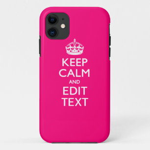 Capa Para iPhone Da Case-Mate MANTENHA a CALMA E mande seu texto FACILMENTE