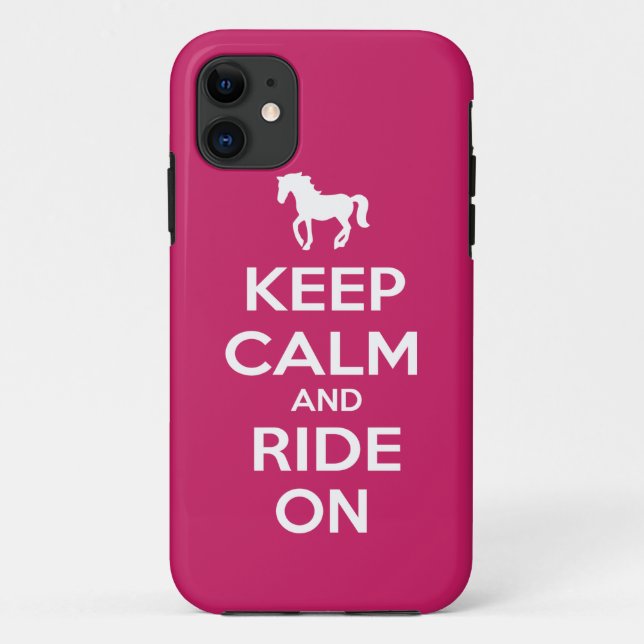 Capa Para iPhone Da Case-Mate Mantenha a calma e monte-a sobre (Verso)