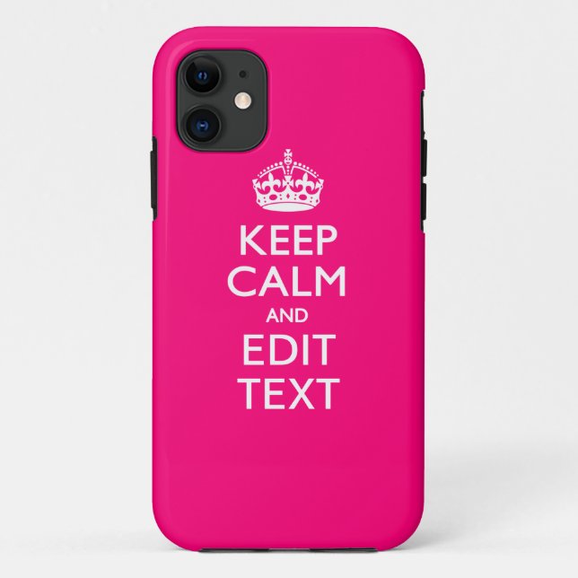 Capa Para iPhone Da Case-Mate MANTENHA CALMA E TENHA O SEU Texto FACILMENTE RETI (Verso)