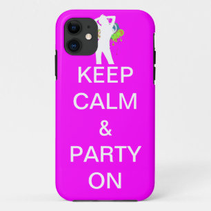Capa Para iPhone Da Case-Mate manter calma e festejar ligado