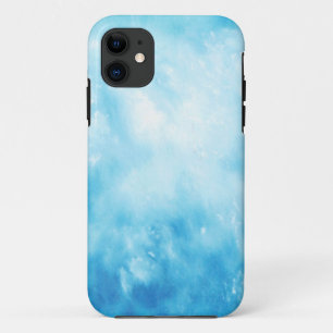Capa Para iPhone Da Case-Mate Mão abstrata fundo tirado da aguarela: Azul
