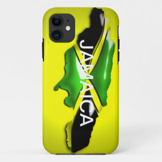 Capa Para iPhone Da Case-Mate Mapa da caixa amarela de Jamaica
