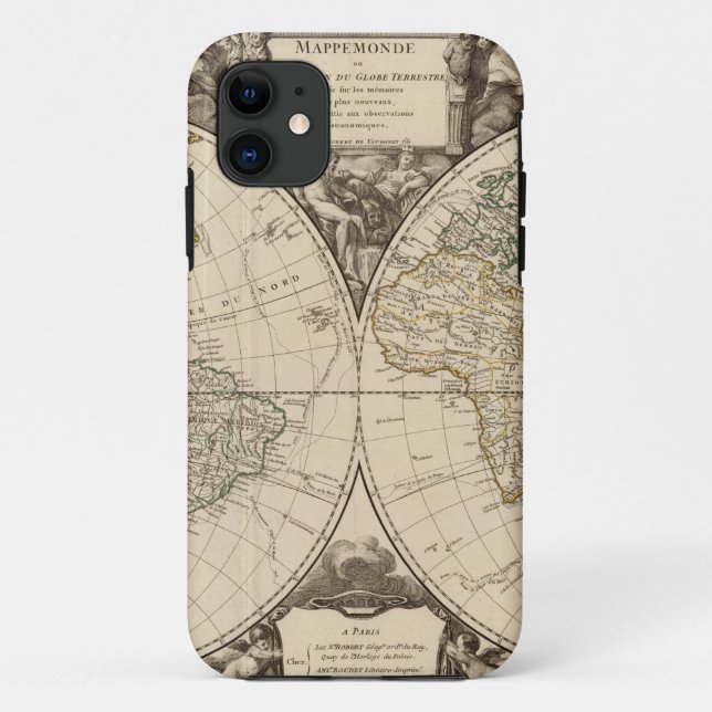 Capa Para iPhone Da Case-Mate Mapa do mundo 9 (Verso)