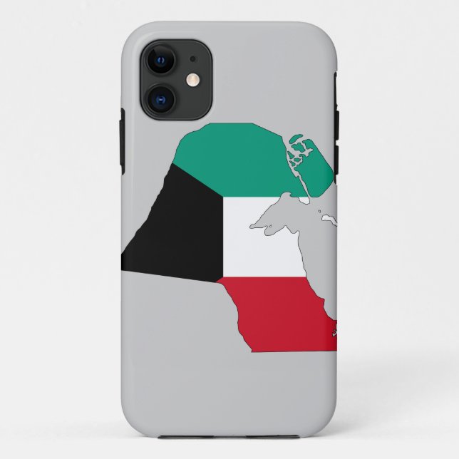 Capa Para iPhone Da Case-Mate Mapa do Sinalizador do Kuwait (Verso)