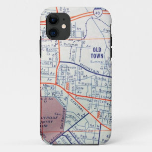 Capa Para iPhone Da Case-Mate Mapa do vintage de ALBUQUERQUE