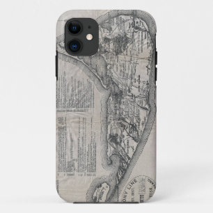 Capa Para iPhone Da Case-Mate Mapa do vintage de Nantucket