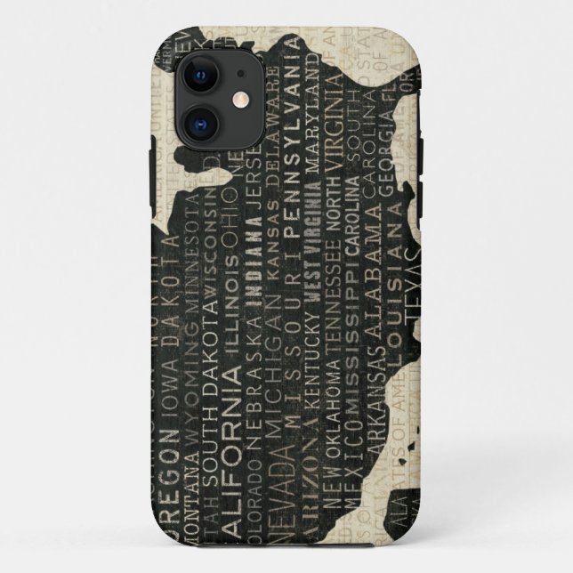 Capa Para iPhone Da Case-Mate Mapa dos EUA (Verso)