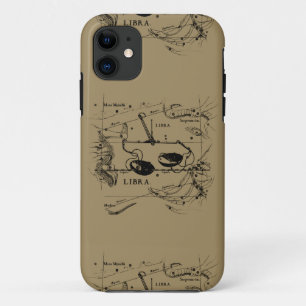 Capa Para iPhone Da Case-Mate Mapa Hevelius da constelação do Libra cerca de