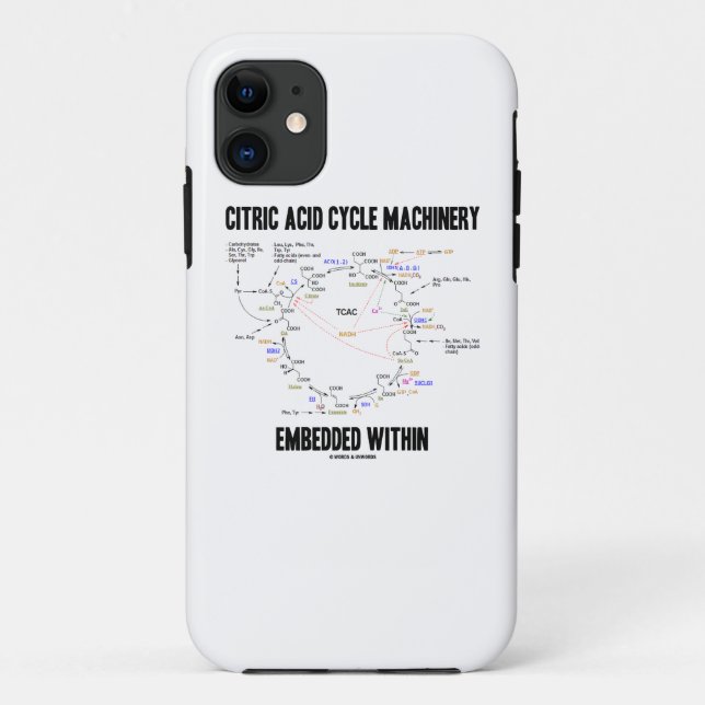 Capa Para iPhone Da Case-Mate Máquinas Do Ciclo Do Ácido Cítrico Incorporadas Em (Verso)