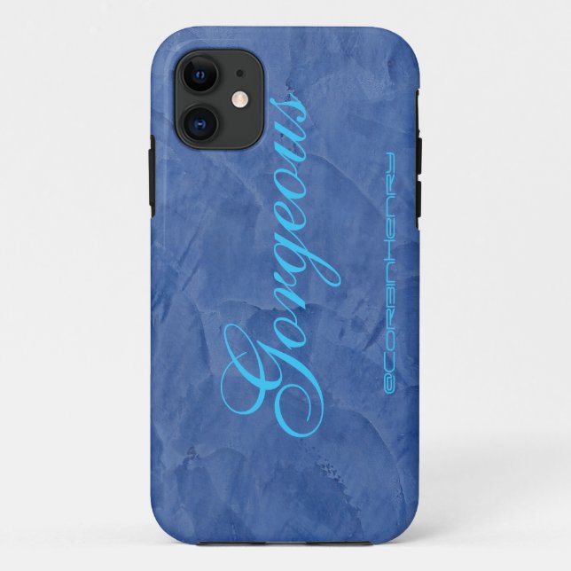 Capa Para iPhone Da Case-Mate Marble Gorgeous Azul (Verso)