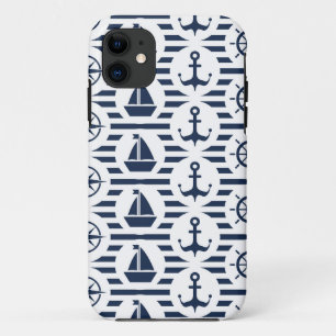 Capa Para iPhone Da Case-Mate Marítimo no teste padrão azul