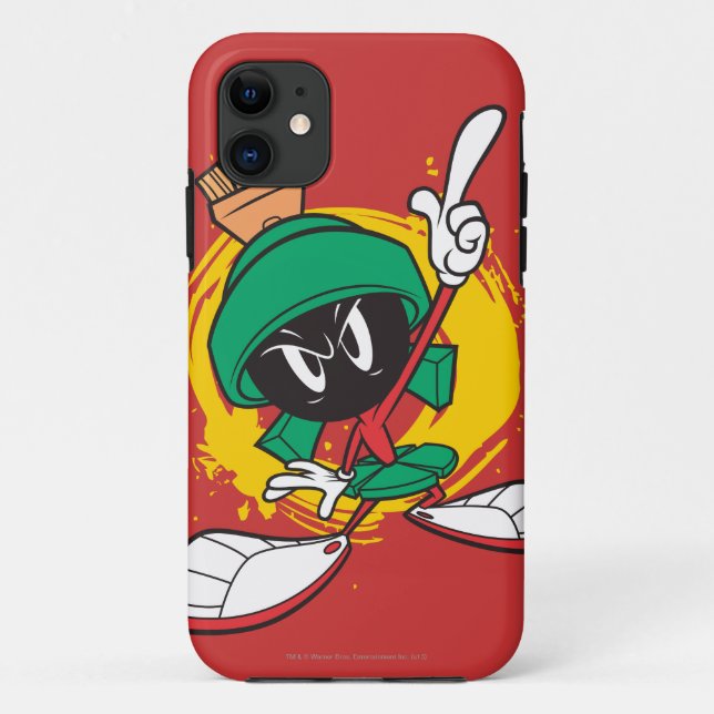 Capa Para iPhone Da Case-Mate MARVIN, MARTIAN™, Apontando para cima (Verso)