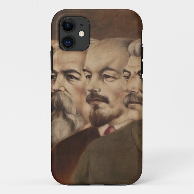 Capa Para iPhone Da Case-Mate Marx, Engels, Lenin, e Stalin (Verso)