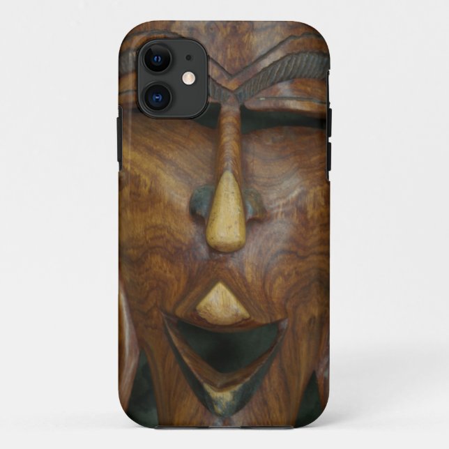 Capa Para iPhone Da Case-Mate Máscara africana de madeira (Verso)