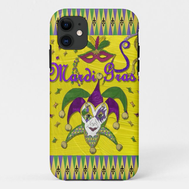 Capa Para iPhone Da Case-Mate Máscara de Bobo Carnaval Arlequim (Verso)