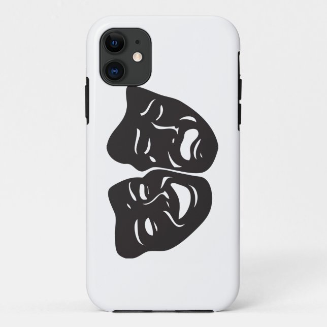 Capa Para iPhone Da Case-Mate Máscaras de teatro de tragédia (Verso)