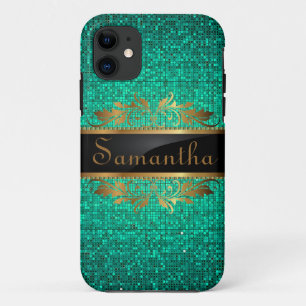 Capa Para iPhone Da Case-Mate Matriz de Sequência de Largura de Água Teal ID