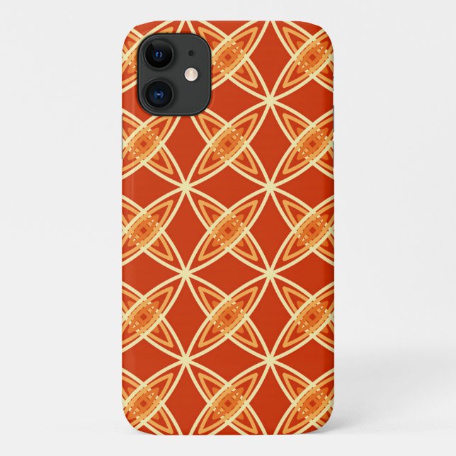 Capa Para iPhone Da Case-Mate Meio século Atômica moderno - tangerina laranja (Verso)