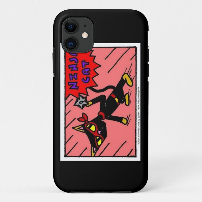 Capa Para iPhone Da Case-Mate Mel NINJA CAT iPhone 5 Case (Verso)